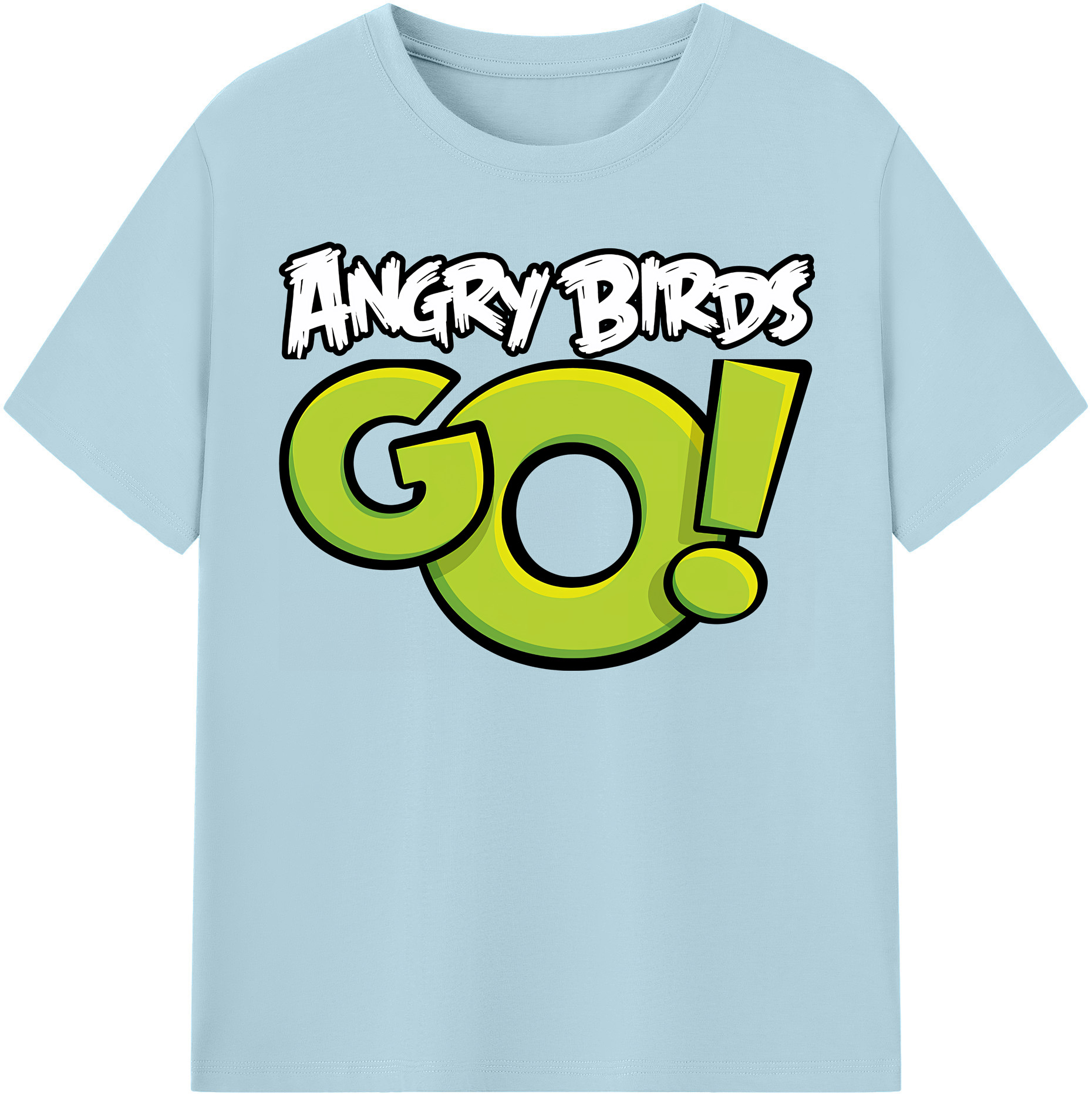 （画像用） Angry Birds アングリーバード 綿100％半袖Tシャツ（フロントプリント）